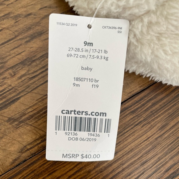 Carter’s Baby Bear Onesie - Picture 3 of 5